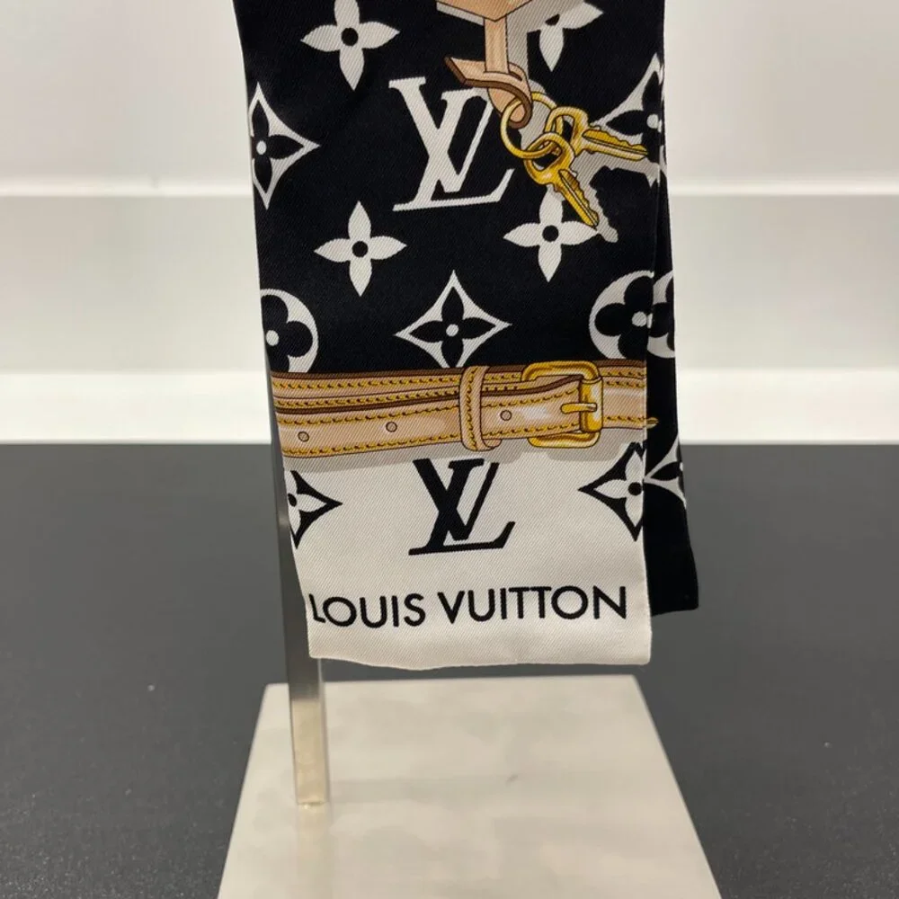 Louis Vuitton Silk Monogram Confidential Bandeau Black (JB1353)
